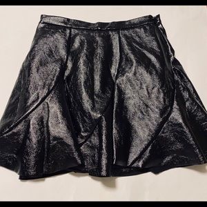 Topshop faux leather skirt